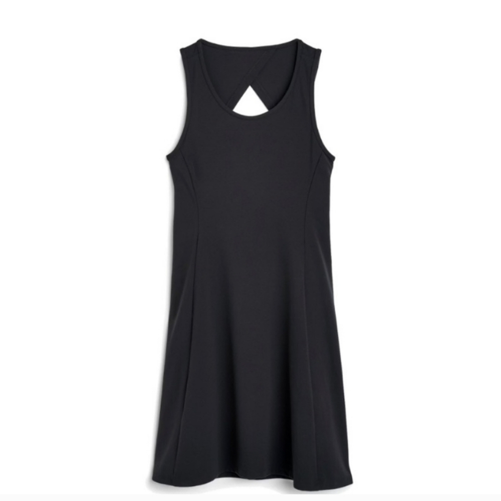 We Wander Flexstretch Cutout Keyhole Back Outdoor Athletic Dress size M Black